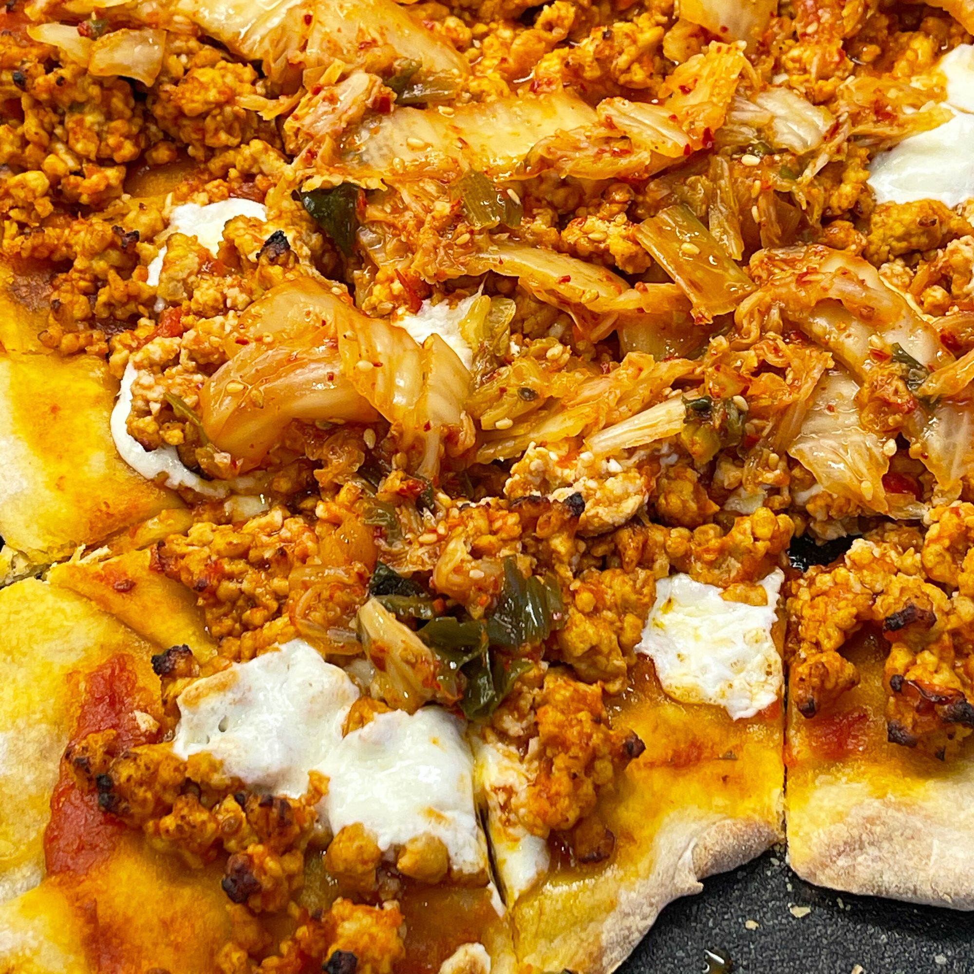 Korean Kimchi Pizza